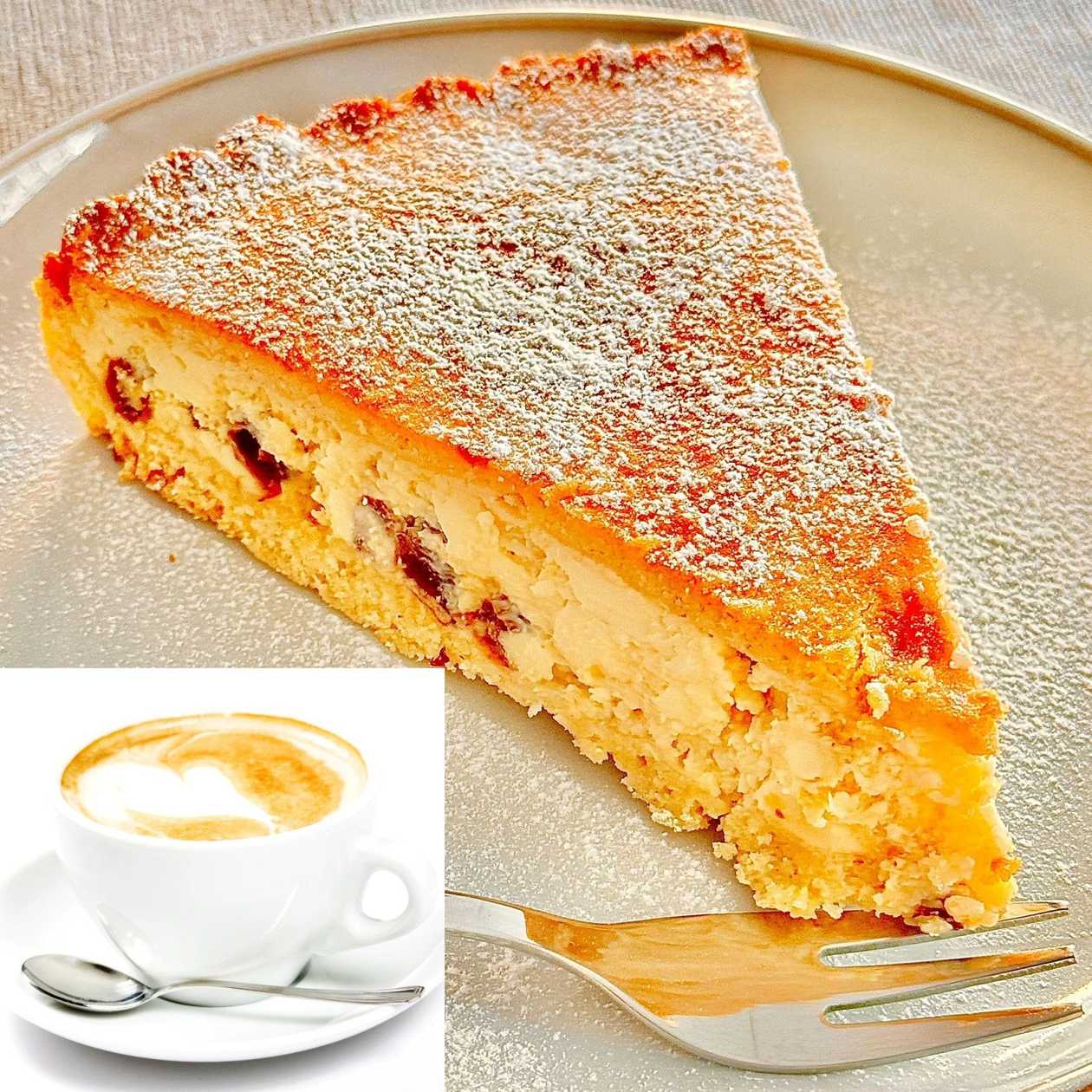 COMBO - Placinta cu branza si stafide + Cafea la Alegere