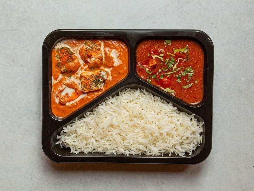 Butter chicken combo thali