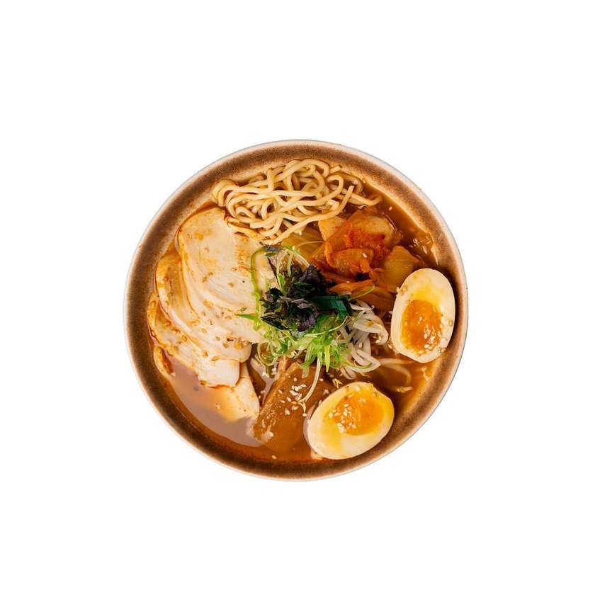 Kimchi ramen with chicken