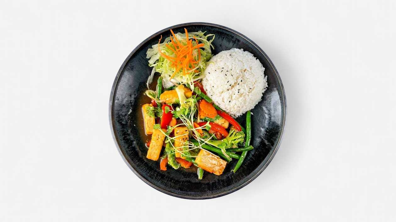 Đậu phụ xào rau