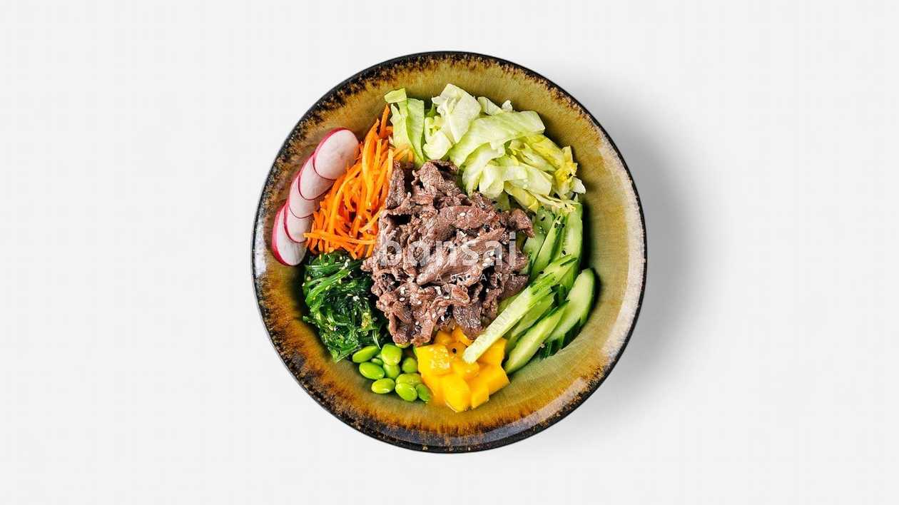 Bonsai rice bowl hovädzie