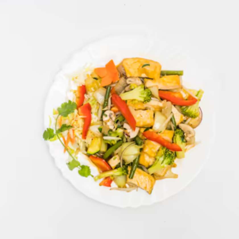 37. Tofu with Vegetables and Rice