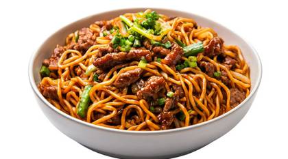 Stir-fried beef noodles