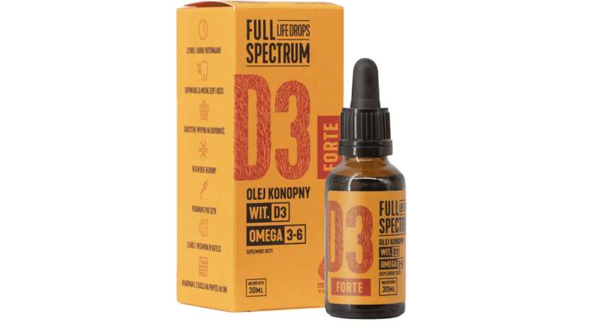 Olej konopny D3 Forte