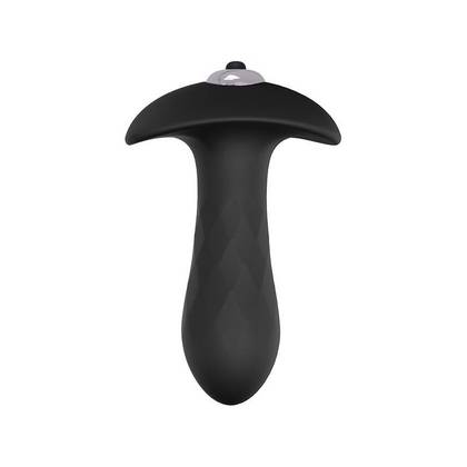 Diamond Black Vibrating Anal Plug