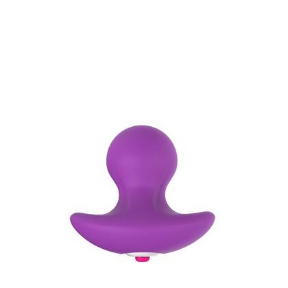 Love Knob Purple Vibrating Anal Plug