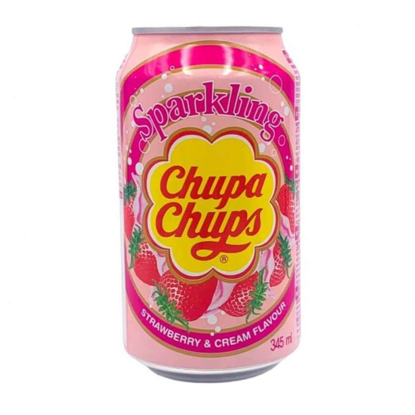 Chupa Chups Strawberry and Cream Flavour