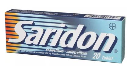 SARIDON 250MG/150MG/50MG uncoated tablets 20