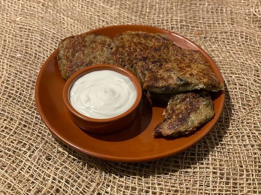Placki ziemniaczane z pieczarkami