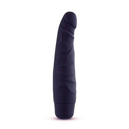 Real Silicone Slim Lotus Vibrator - Black