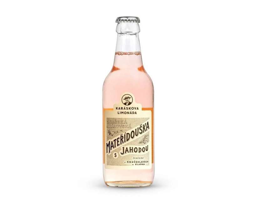 Limonáda mateřídouška s jahodou