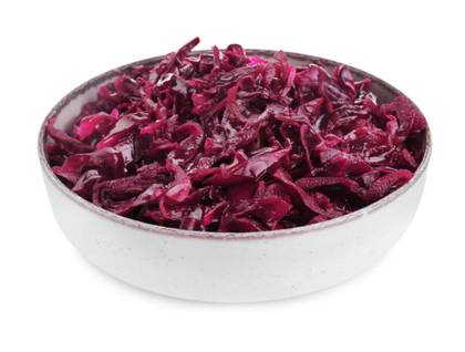 Homemade Pickled Fermented Red Cabbage
