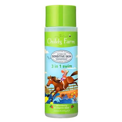 Childs Farm 3 в 1 для плавания, клубника и органическая мята, 250 мл
