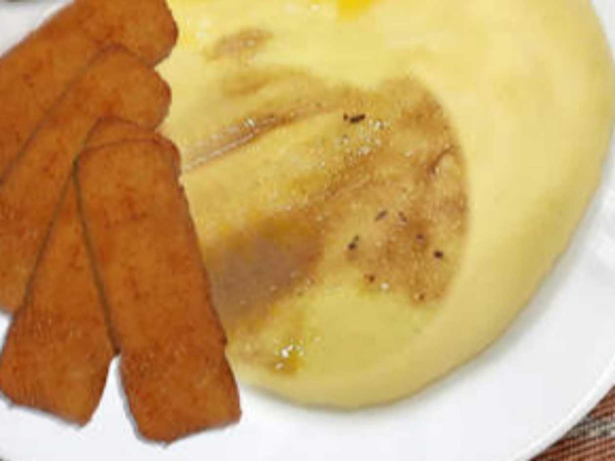 Česnečka+Rybí filé, kaše