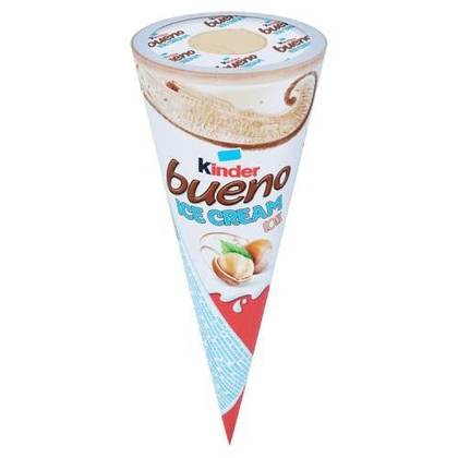White Kinder Bueno Cornetto
