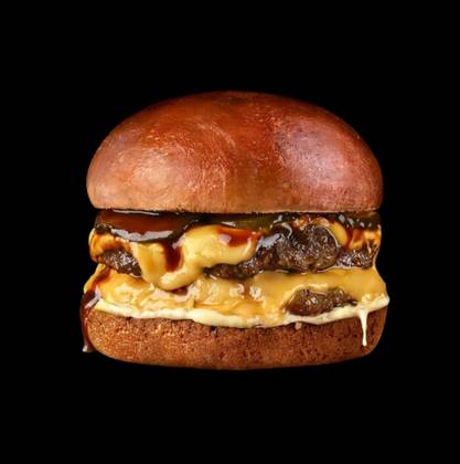 Beef Burger with BBQ Sauce