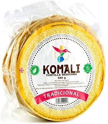 Tortilla Maiz Original 500g 15cm Komali