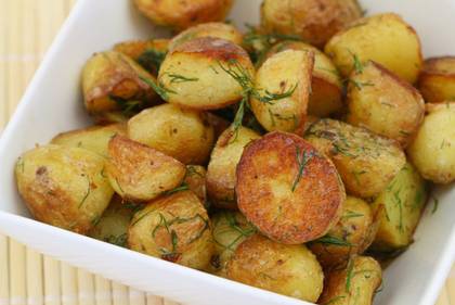 Baked Potatoes with Dill