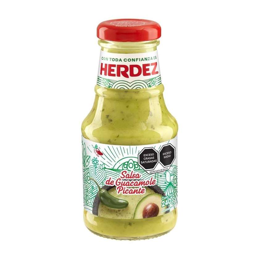 Salsa Guacamole Picante 240g Herdez