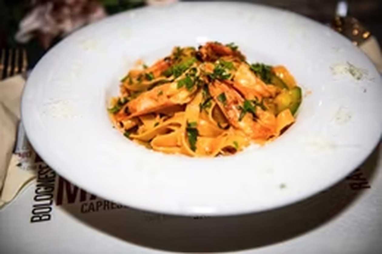 Tagliatelle Zucchini e Gamberi