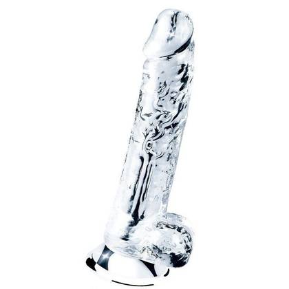 Clear Dildo 7.5" Suction Cup Realistic Cock