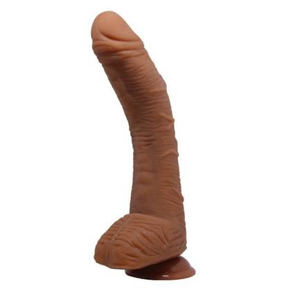 Realistic Suction Cup Dildo Real Beauty 37 Encounter - Brown, True-to-life Details