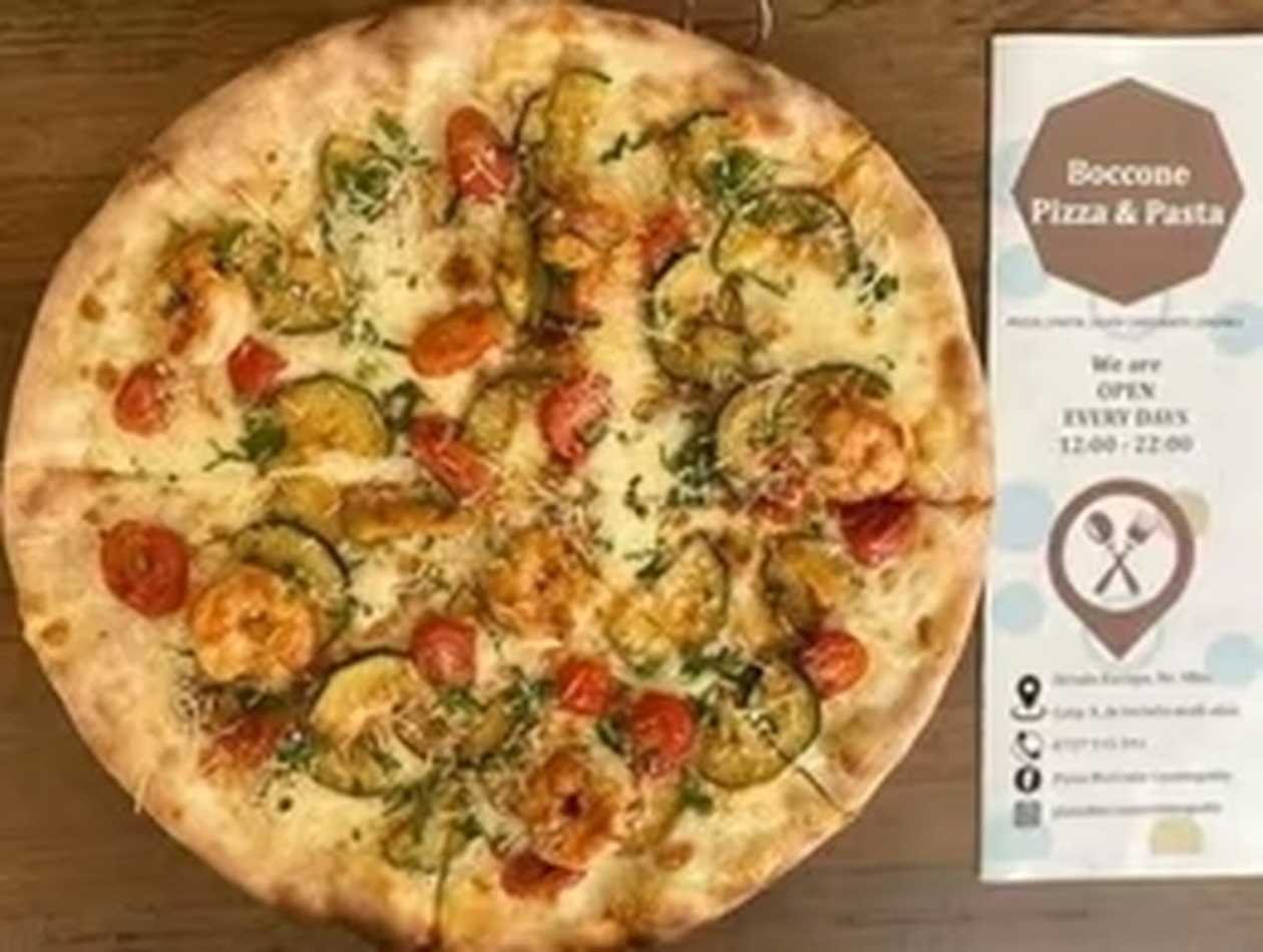 Pizza Zucchini e Gamberi