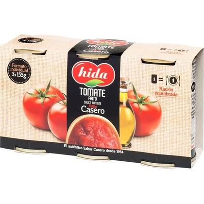 Tomate Frito pack 3x155g Hida