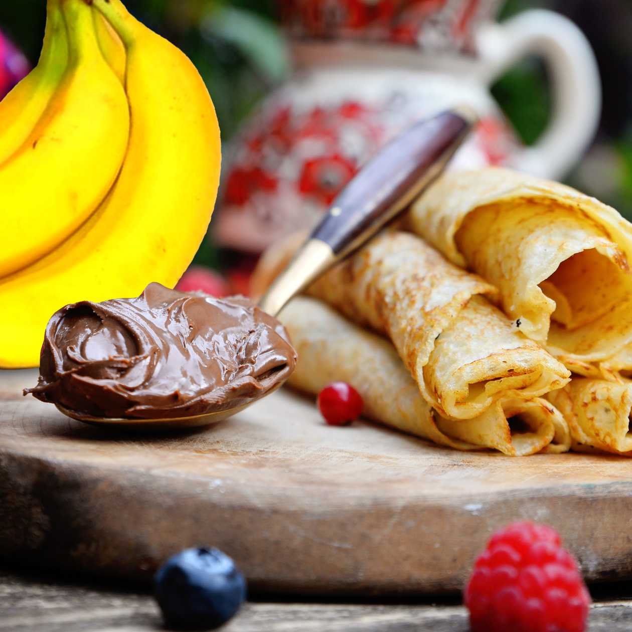 Clătită cu nuttela și banană