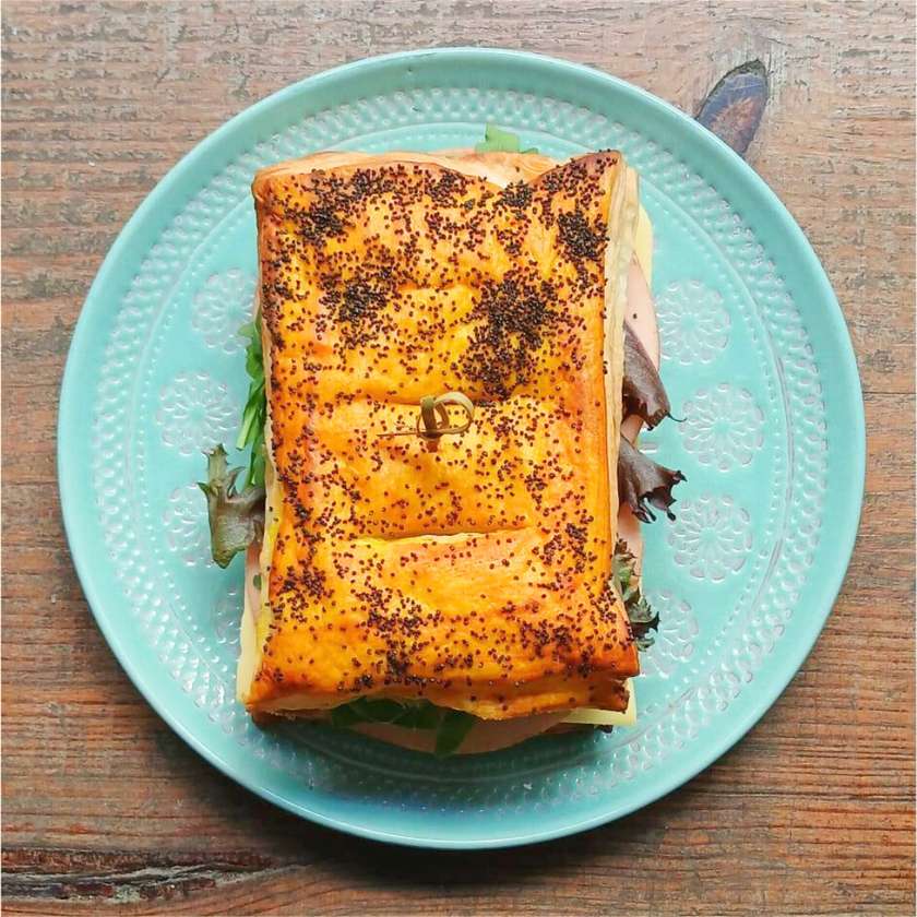 Folhado de Feta e Pesto - Vegan