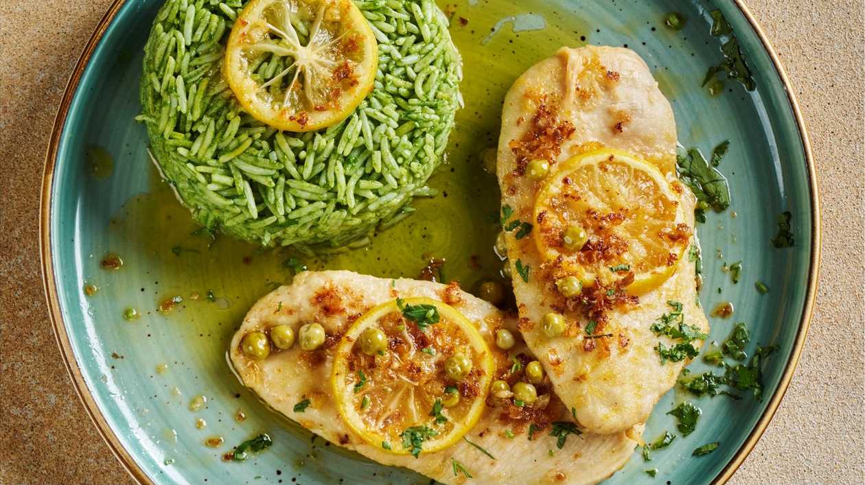Chicken with lemon sauce