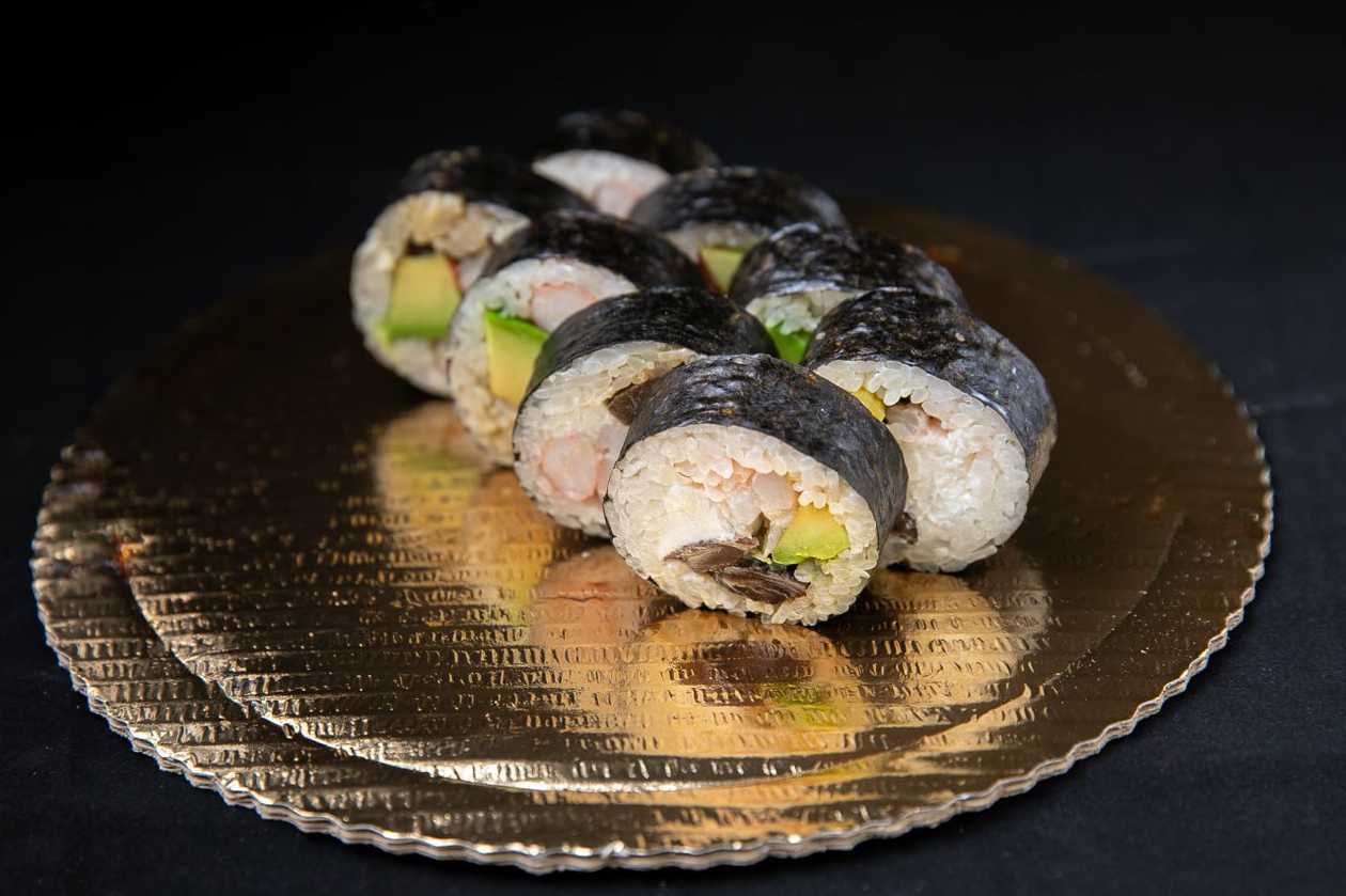 Futoroll z krewetką i shiitake