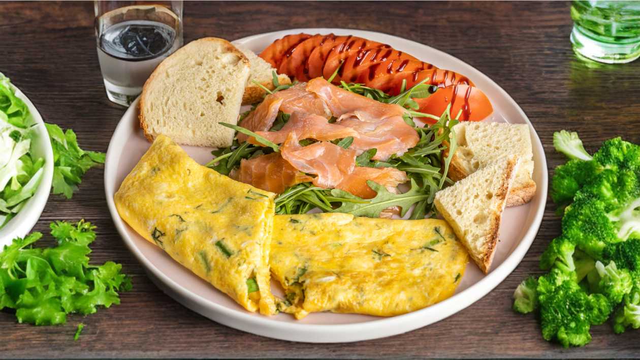 Green omelette