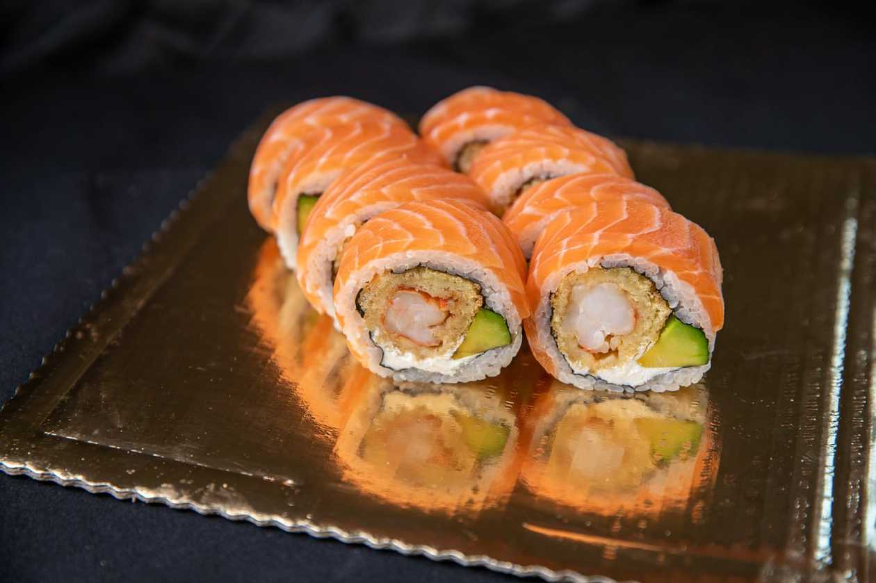 Philadelphia z krewetką w tempurze