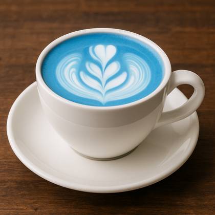 Butterfly pea latte