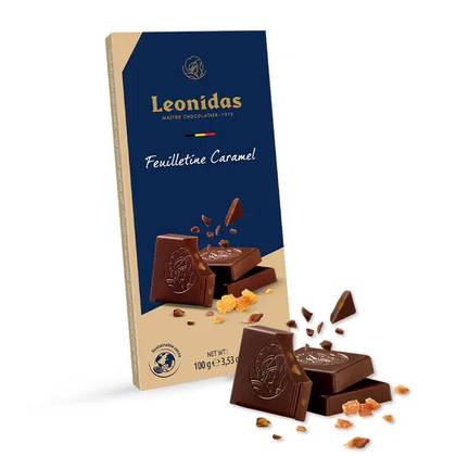 Dark Feuilletine Caramel Tablet