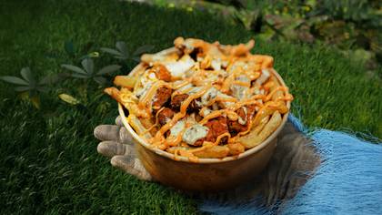 Homemade Crispy & Samurai Loaded Fries - preparat picant
