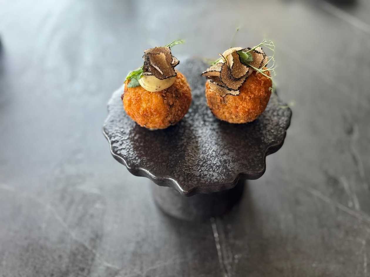 Truffle kissed Scallop & shrimp croquettes