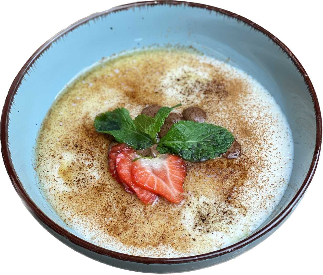 Semolina Porridge with Cinnamon and Chocolate