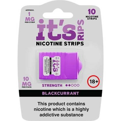 It's RIPS Nicotine Strips Blackcurrant 1mg