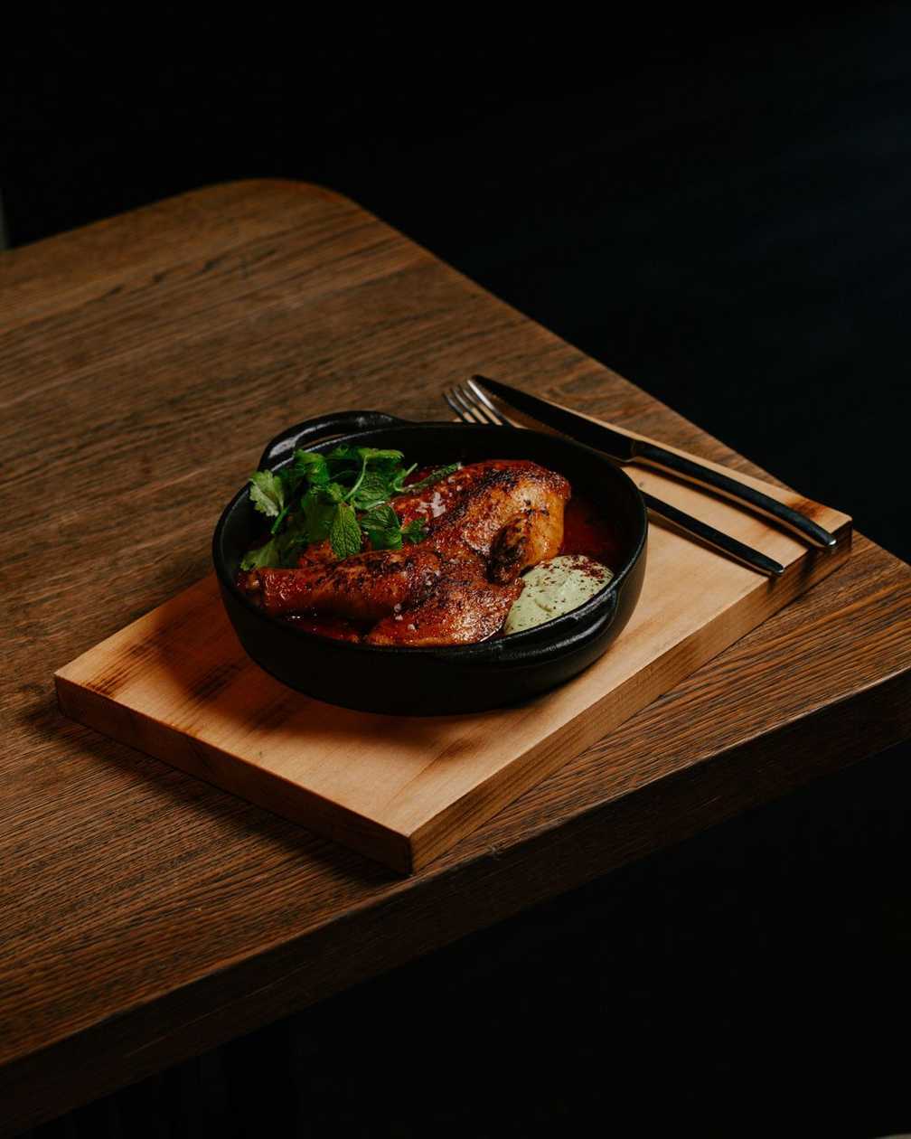 Fried chicken with vegetable salsa
