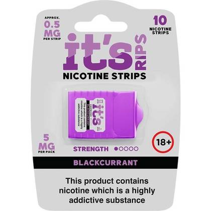 It's RIPS Nicotine Strips Blackcurrant 0.5mg