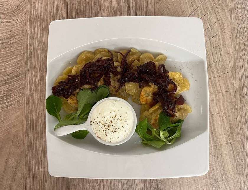 Varenyky with chicken liver