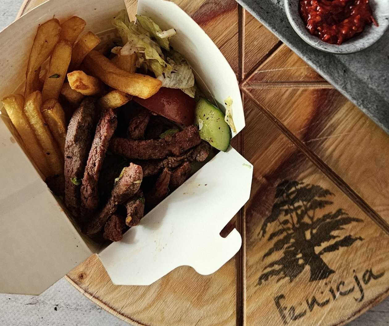 80 - KRAFTOWY KEBAB WOŁOWY [DUŻY BOX]