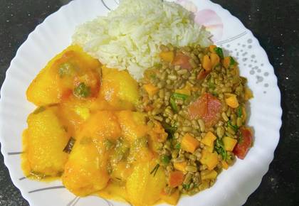 Matoke & Rice