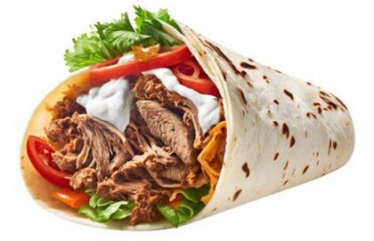 twister kebab with cheese