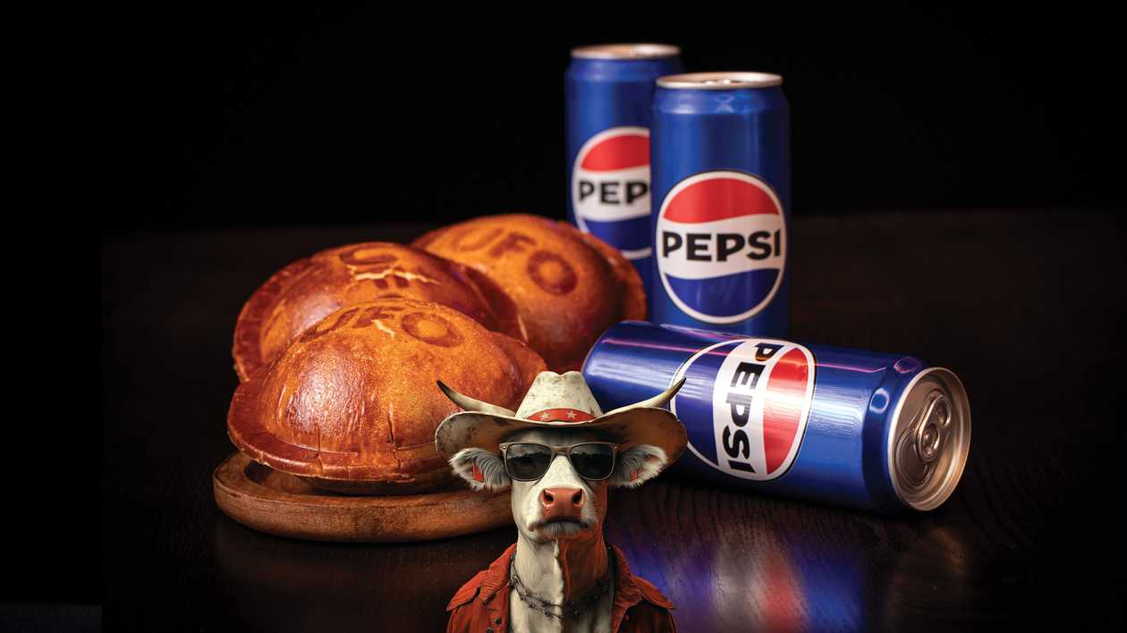 3 x Burgeri UFO cu Pulled BEEF + Pepsi