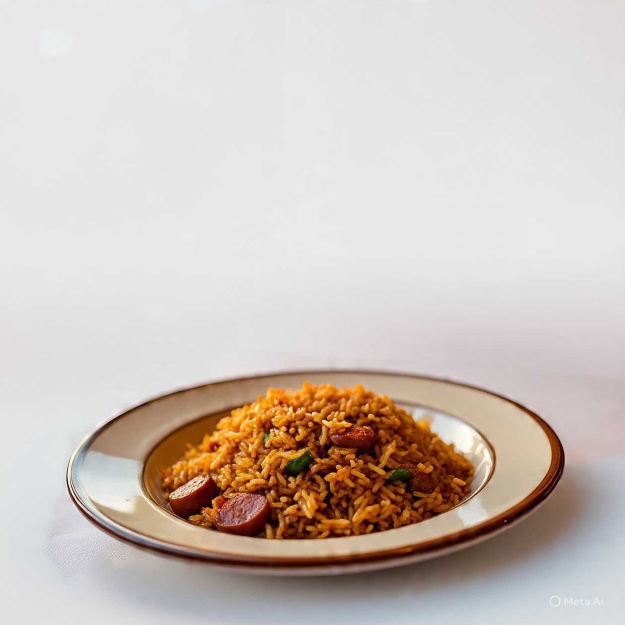 Jollof Rice With 1 pc Chicken