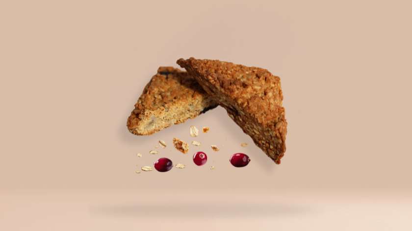 Ciastko owsiane z żurawiną