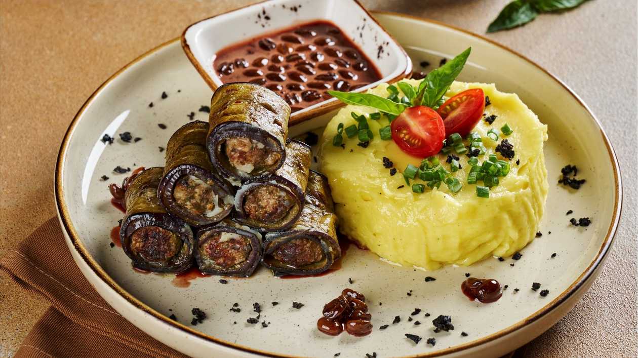 Badımcan kababı ətli